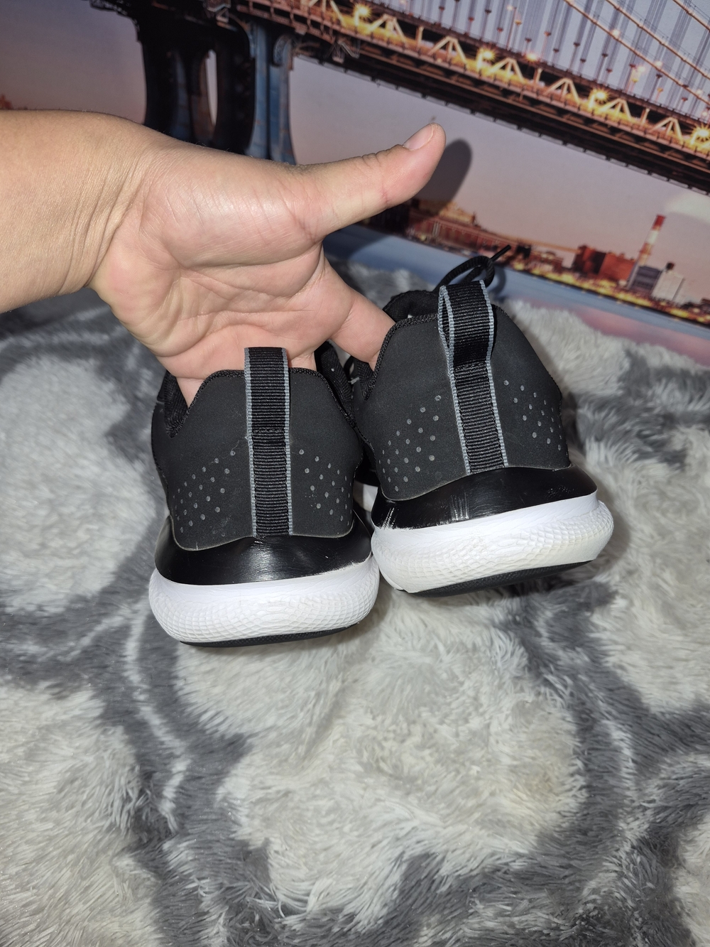 Under Armour Kids' Black Athletic Sneakers - Picture 6 of 8